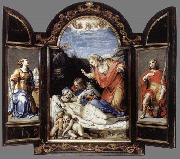 CARRACCI, Annibale Triptych oil painting on canvas